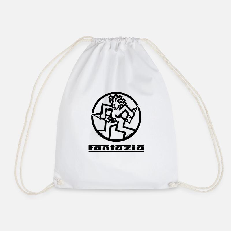 Fantazia Circular - Drawstring Bag - white