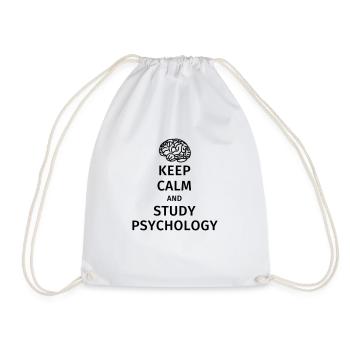 keep calm and study psychology - Turnbeutel - Weiß - Vorne