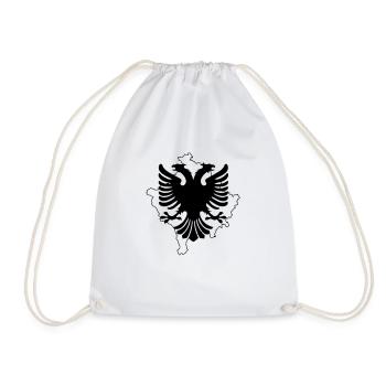 Kosovo Albania - Turnbeutel - Weiß - Vorne