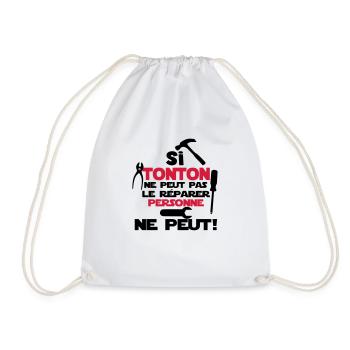 si tonton - Sac de sport léger - blanc - Devant