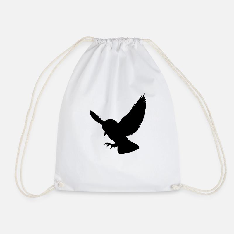 fliegender Vogel - Turnbeutel - Weiß