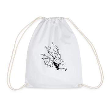 chinese dragon tribal - Sac de sport léger - blanc - Devant