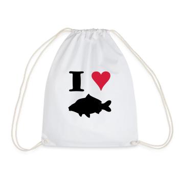 I Love Carp ! - Sac de sport léger - blanc - Devant