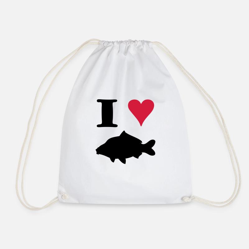 I Love Carp ! - Sac de sport léger - blanc