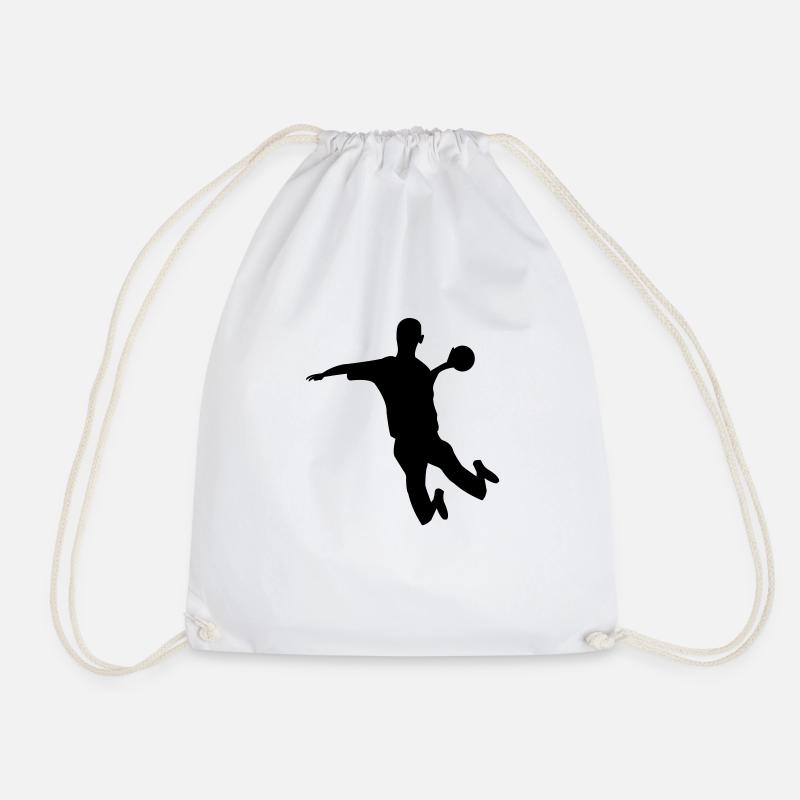 handball - Turnbeutel - Weiß