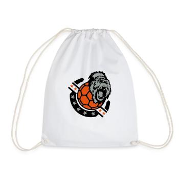 handball gorille gorilla club logo sport - Sac de sport léger - blanc - Devant