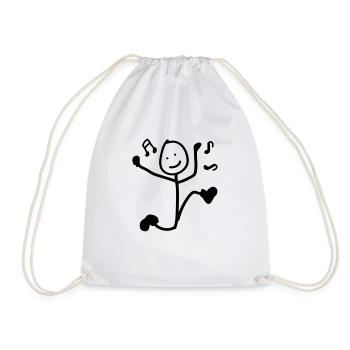 garçons de danse - Sac de sport léger - blanc - Devant