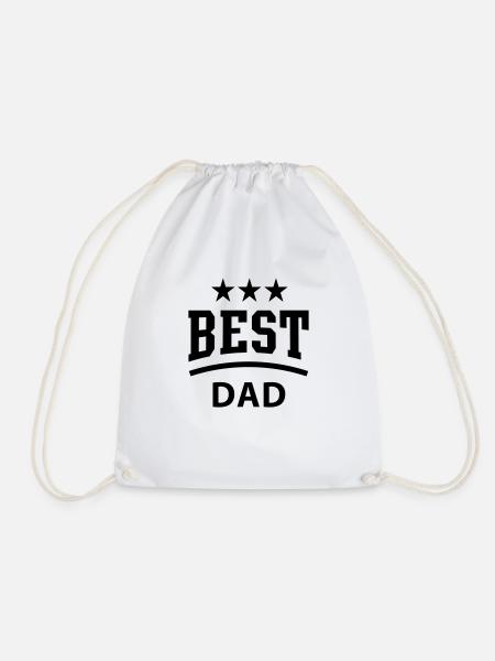 BEST DAD 3 Star - Turnbeutel - Weiß
