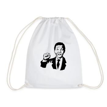 nelson mandela president 1 - Sac de sport léger - blanc - Devant