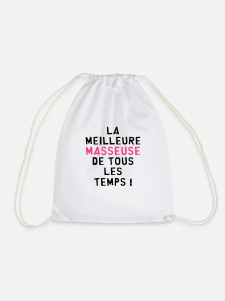 Masseur / Masseuse / Massage / Kiné / Ostéo - Sac de sport léger - blanc
