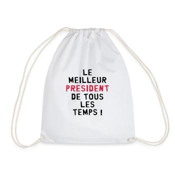 Patron / Chef / Président / Club / PDG / Patron - Sac de sport léger - blanc - Devant