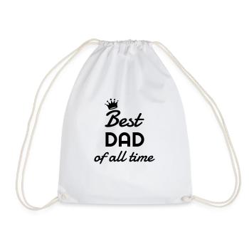 Dad - Daddy - Papa - Baby - Birth - Father - Vati - Drawstring Bag - white - Front