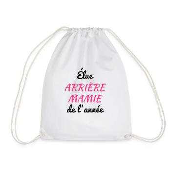 Grandma Oma Großmütter Mamy Mamie Grand-Mère - Drawstring Bag - white - Front