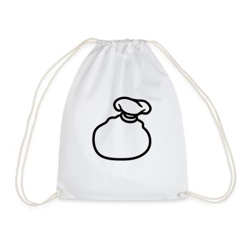 small bag christmas - Drawstring Bag - white - Front