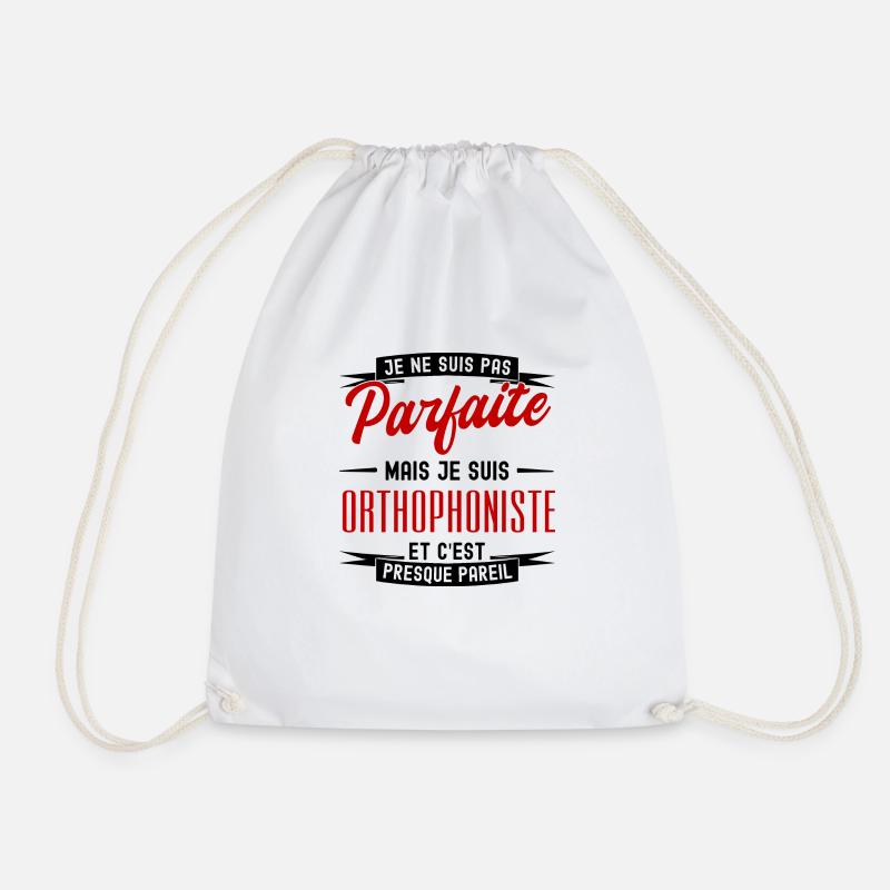 pas parfaite mais orthophoniste - Sac de sport léger - blanc