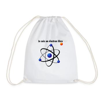 Electron libre style NASA - Sac de sport léger - blanc - Devant