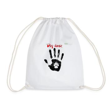 amoureux des chiens - Sac de sport léger - blanc - Devant