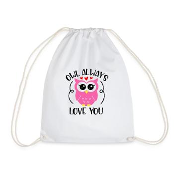 La chouette t'aime toujours - Sac de sport léger - blanc - Devant