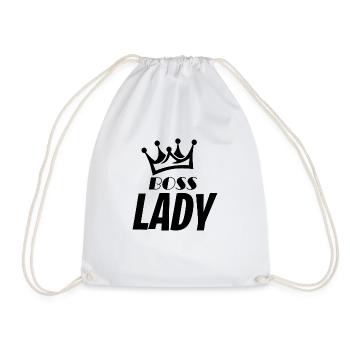 Boss Lady. - Turnbeutel - Weiß - Vorne