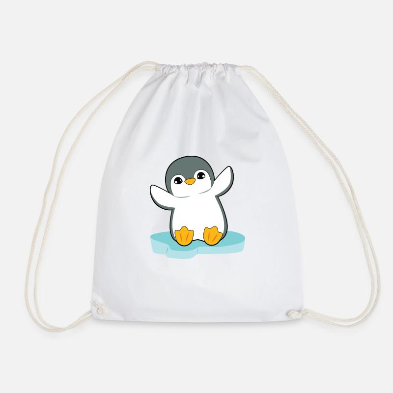 Pinguin - Turnbeutel - Weiß