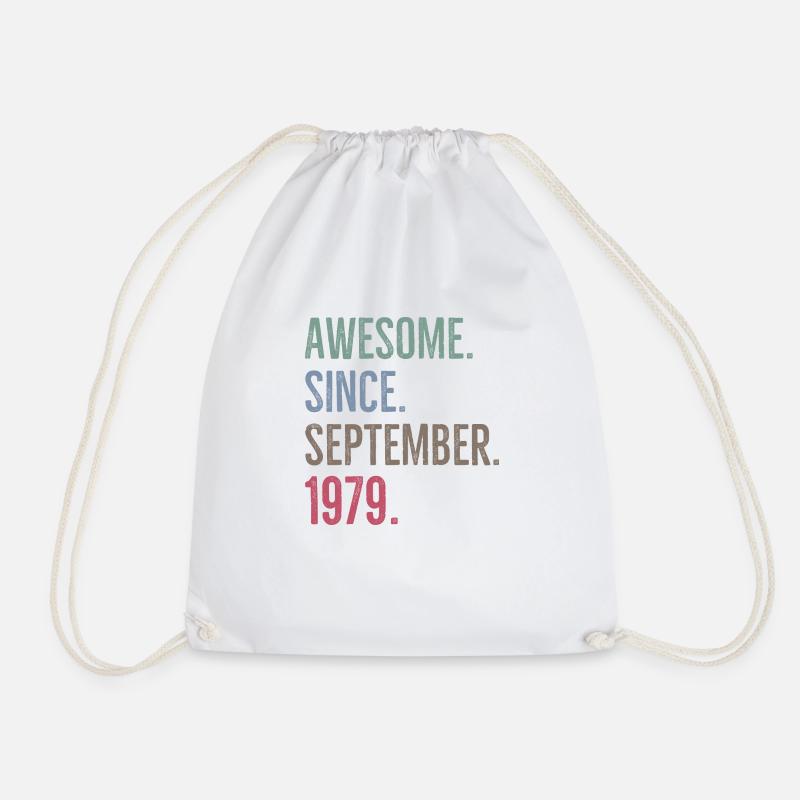 Awesome seit September 1979 - Turnbeutel - Weiß