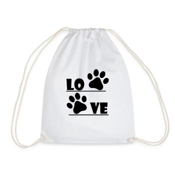Chien chien - Sac de sport léger - blanc - Devant