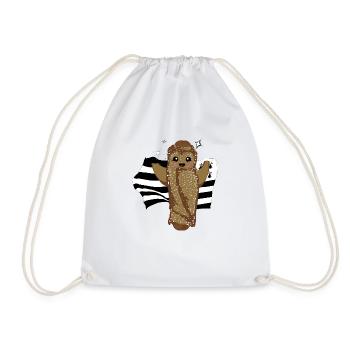 gwenn ha du - Drawstring Bag - white - Front