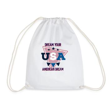 Dream your american Dream - Turnbeutel - Weiß - Vorne