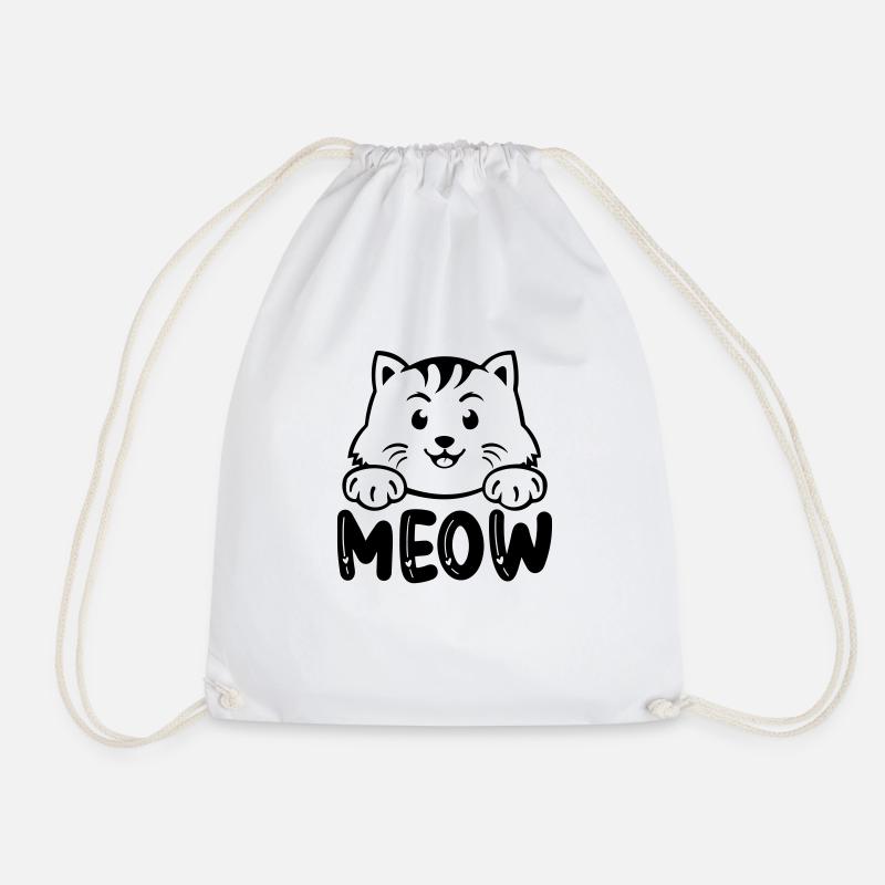 meow - Turnbeutel - Weiß