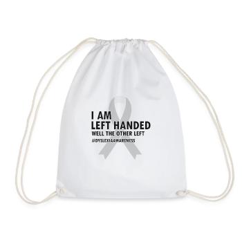 Dyslexia Intervention for Dyslexia Therapy - Drawstring Bag - white - Front