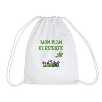T-shirt humour retraite - Sac de sport léger - blanc - Devant