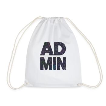 Administrateur, Administrateur, IT, Geek, Nerd, Web - Sac de sport léger - blanc - Devant
