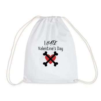 Je déteste la Saint-Valentin - Sac de sport léger - blanc - Devant