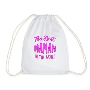the best of maman in the world cadeau - Sac de sport léger - blanc - Devant