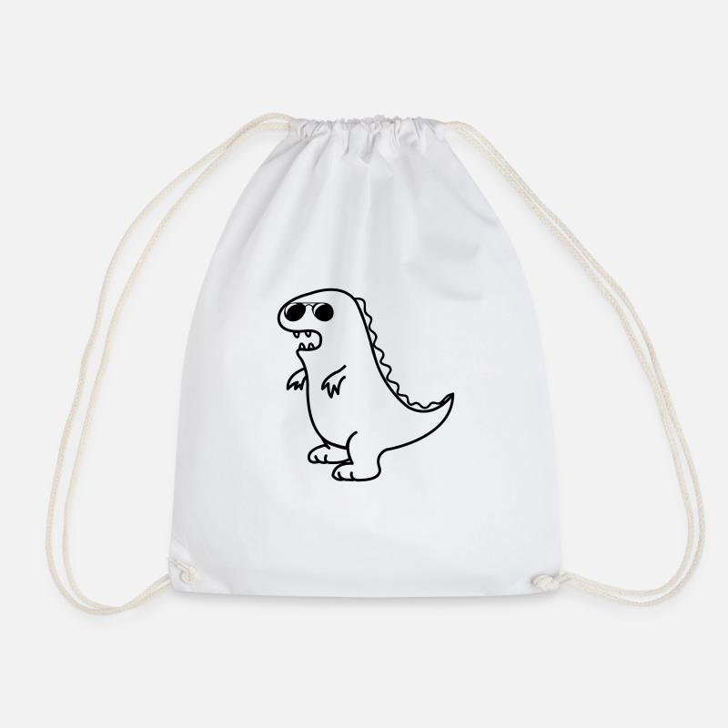 cool dino - Turnbeutel - Weiß