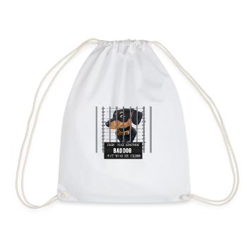 Dachshund - You Ain't Nothing But a Bad Dog - Drawstring Bag - white - Front
