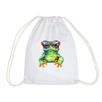 Crog the frog - Drawstring Bag - white - Front