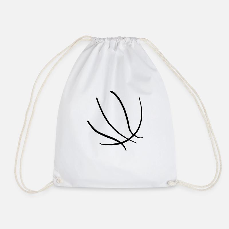 Basketball 05 - Drawstring Bag - white