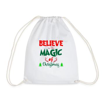 Merry Christmas - The Magic of Christmas - Drawstring Bag - white - Front