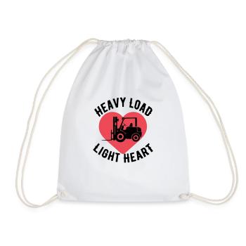 Quote for Forklift Driver - Drawstring Bag - white - Front