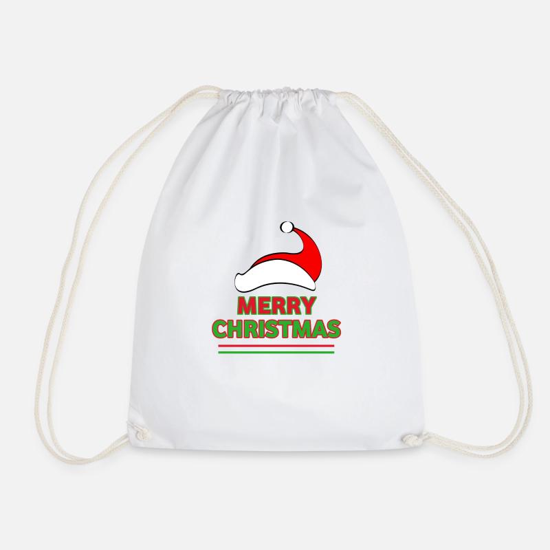 Frohe Weihnachten, Joyeux Noël - Turnbeutel - Weiß