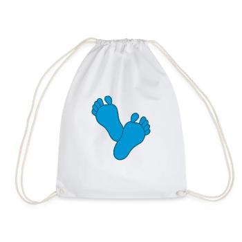 Bébé Pieds Garçon - Sac de sport léger - blanc - Devant