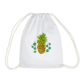 Pineapple - Drawstring Bag - white - Front