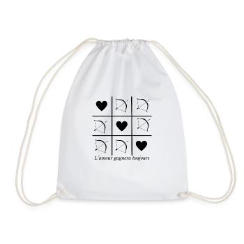 L'amour gagnera toujours - Sac de sport léger - blanc - Devant