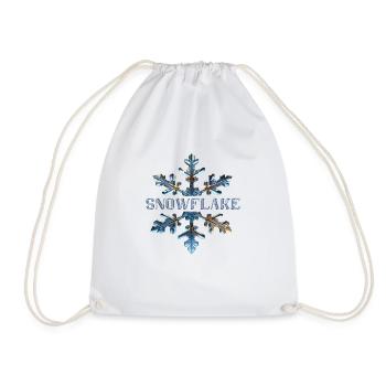 Flocon de neige - Sac de sport léger - blanc - Devant
