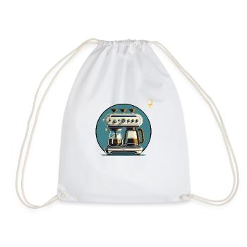 MORE COFFEE! - Drawstring Bag - white - Front