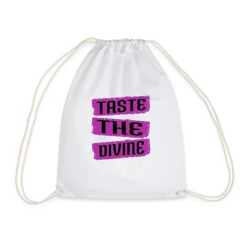 birthday sayings exotic flavors awesome - Drawstring Bag - white - Front