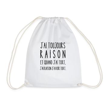 raison d'avoir tort - Sac de sport léger - blanc - Devant