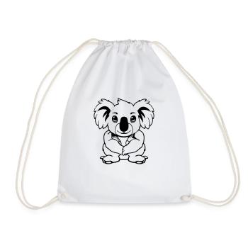 Koala Bear Comic - Drawstring Bag - white - Front