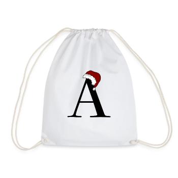 Buchstabe Weihnachten - Turnbeutel - Weiß - Vorne